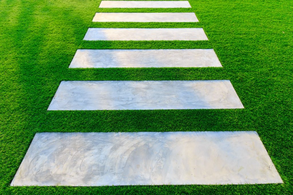 artificial turf on lawn 