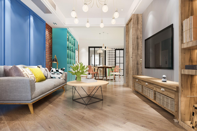 colourful home interior