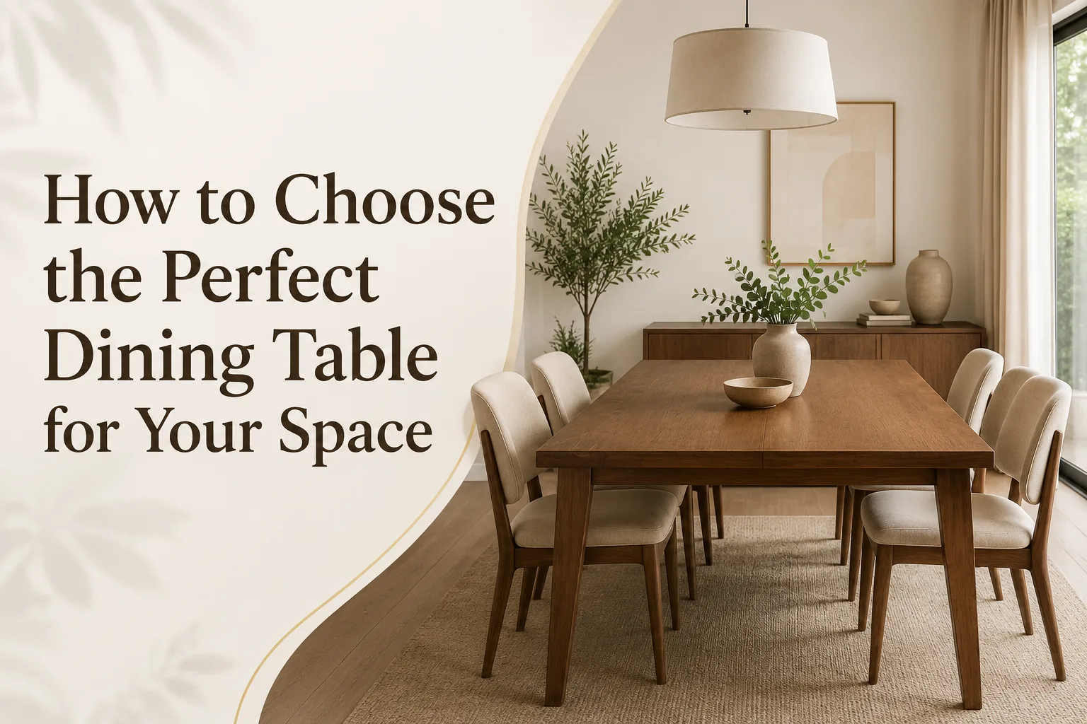 How to Choose the Perfect Dining Table for Your Space