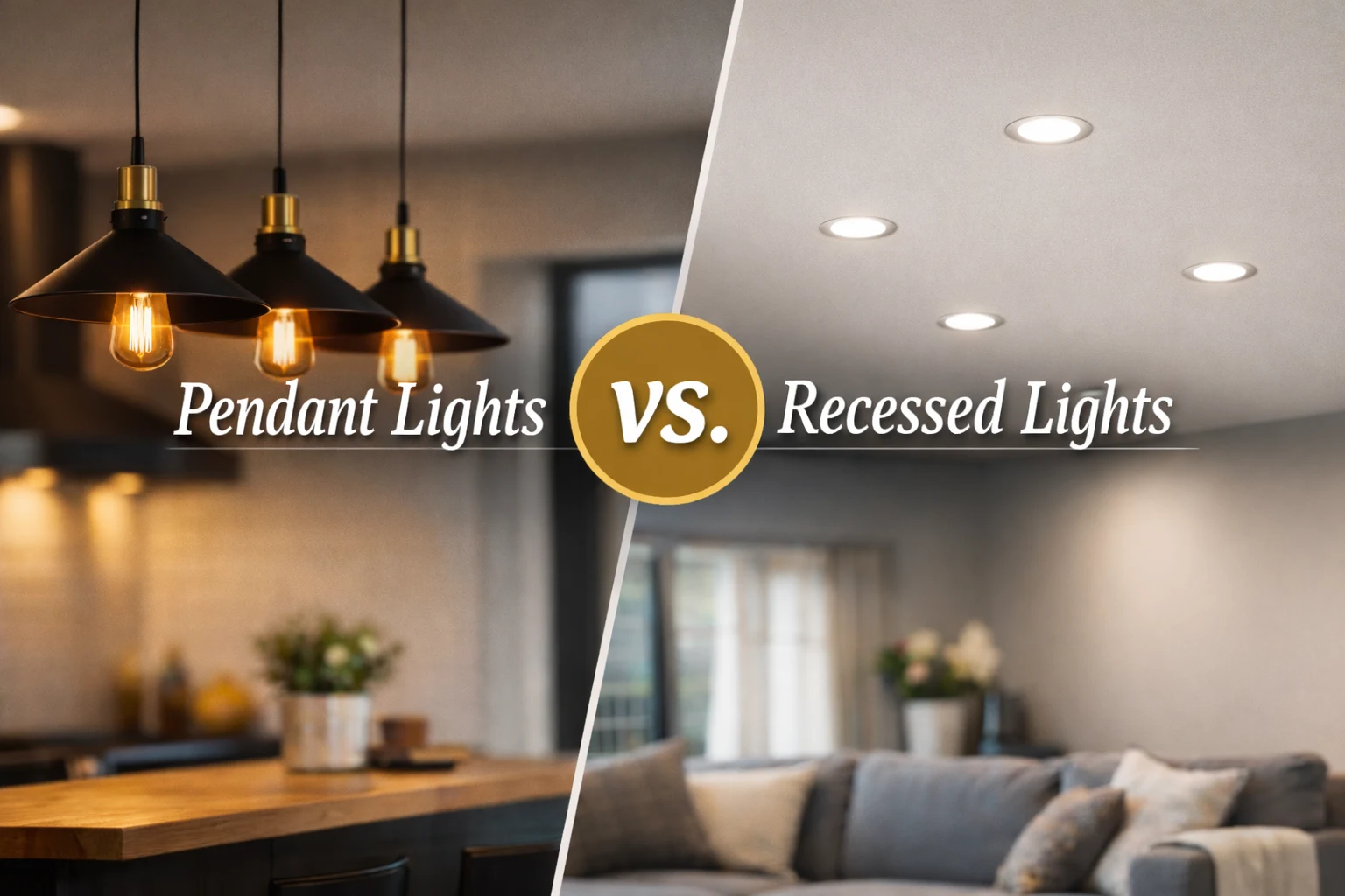 Pendant Lights vs Recessed Lights: Which Is Better?