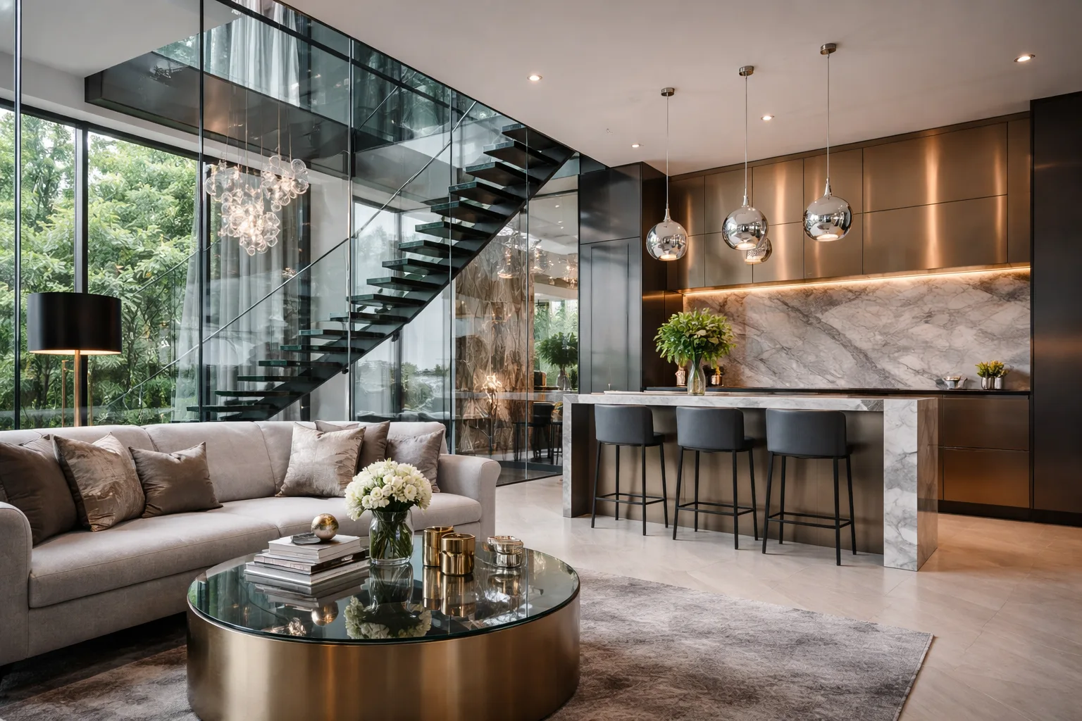 Tips for Using Glass and Metal Effectively in Interior Design