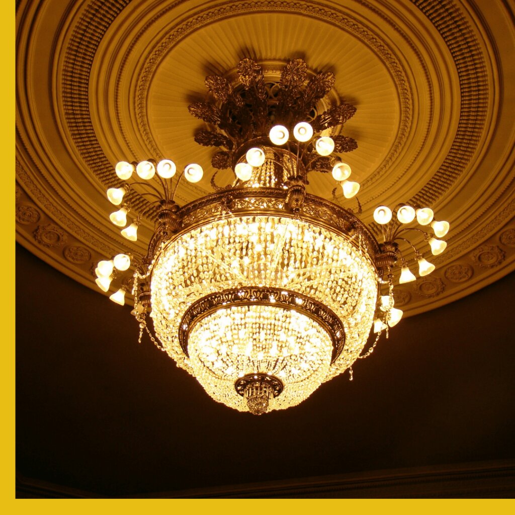 chandelier in home
