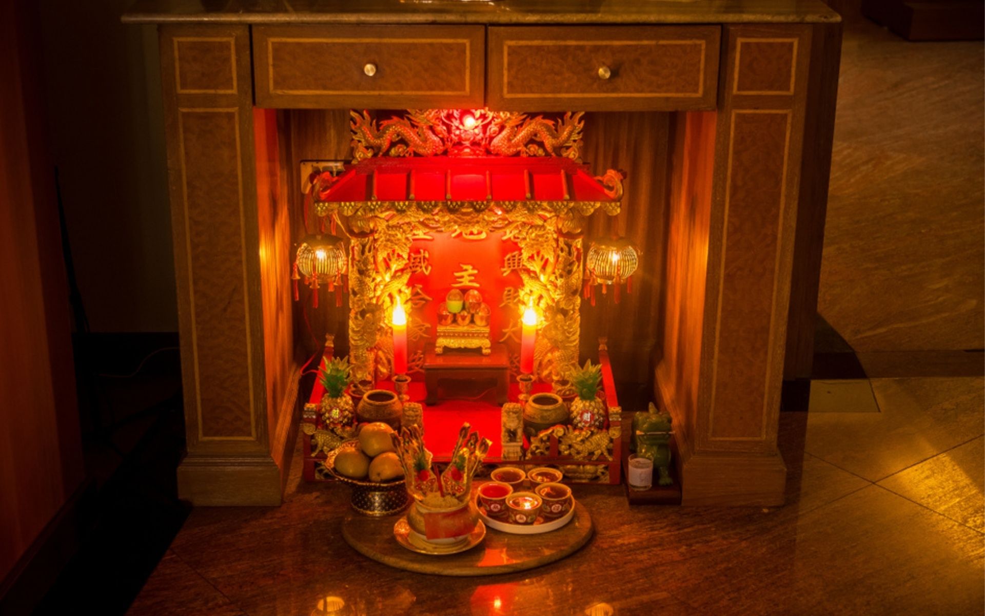 Small Pooja Room In Living Room